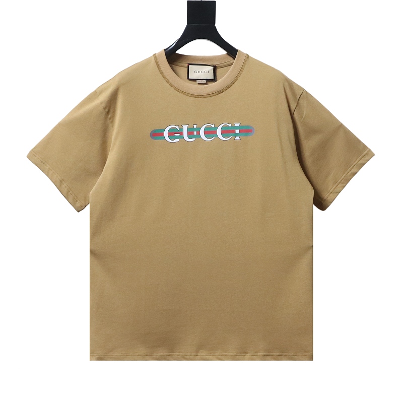 GUCCI Webbing Print Webbing Short Sleeve T-Shirt Style 2