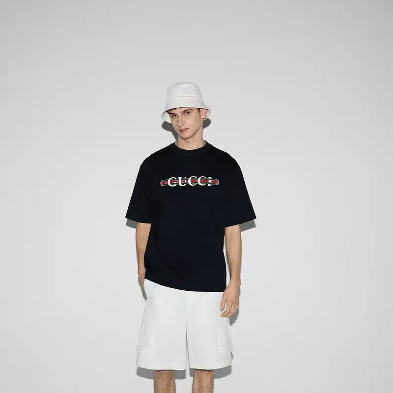 GUCCI Webbing Print Webbing Short Sleeve T-Shirt Style 3