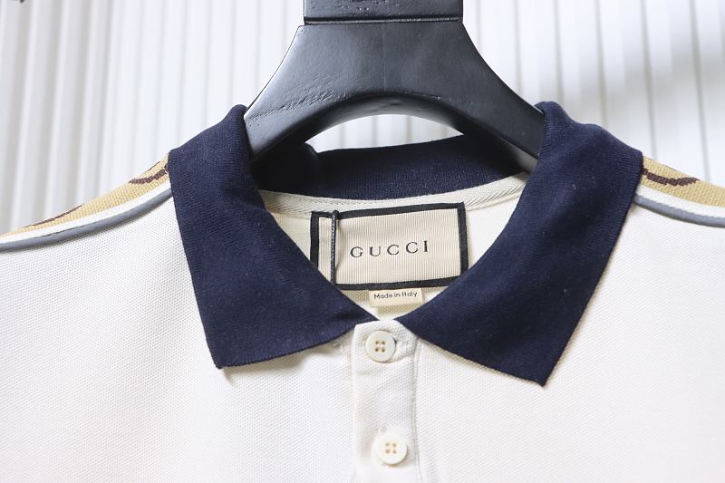 GUCCI Webbing Reflective Webbing Short Sleeve Polo Shirt Style 1