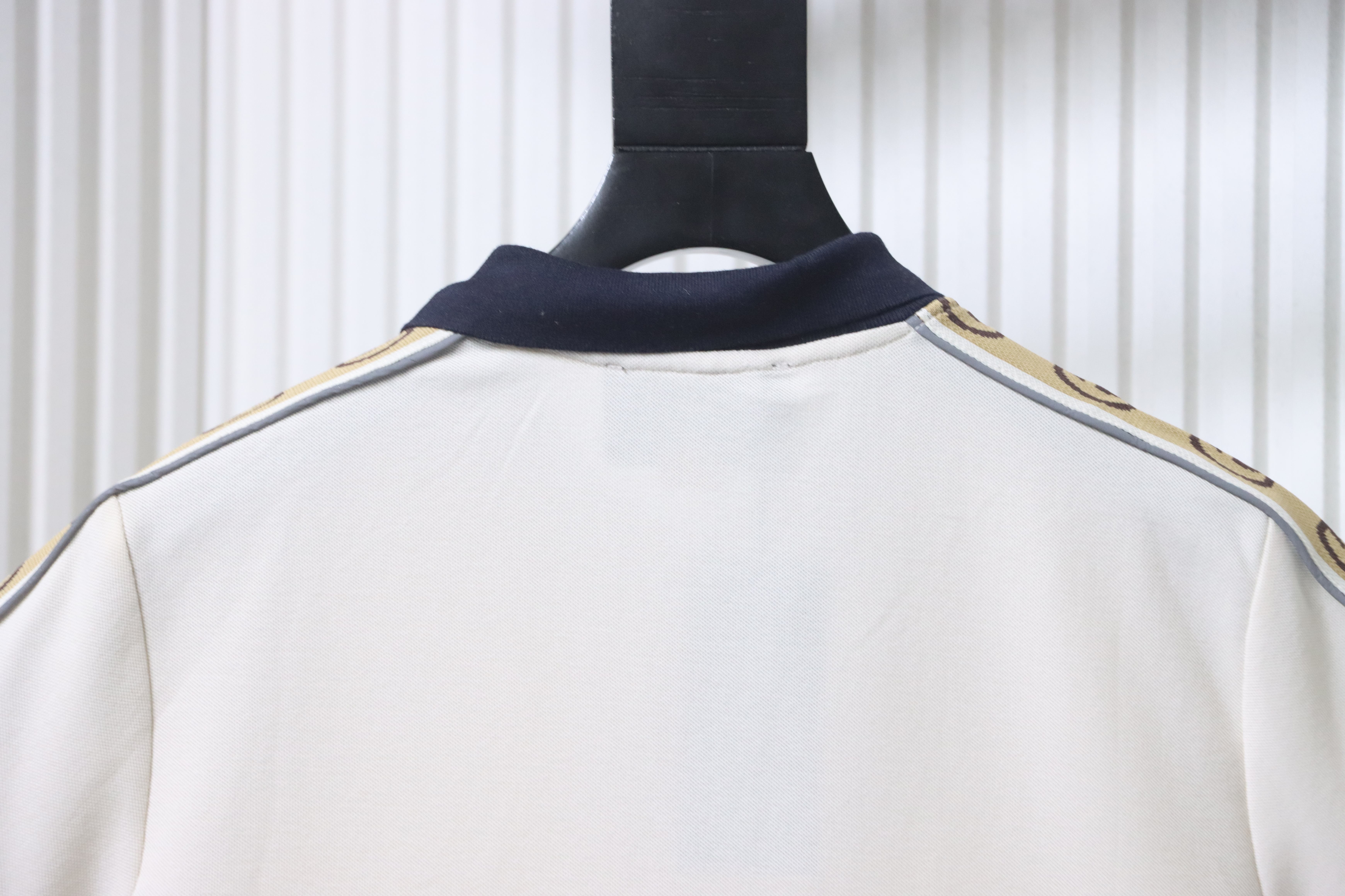 GUCCI Webbing Reflective Webbing Short Sleeve Polo Shirt Style 1