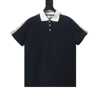 GUCCI Webbing Reflective Webbing Short Sleeve Polo Shirt Style 2 01