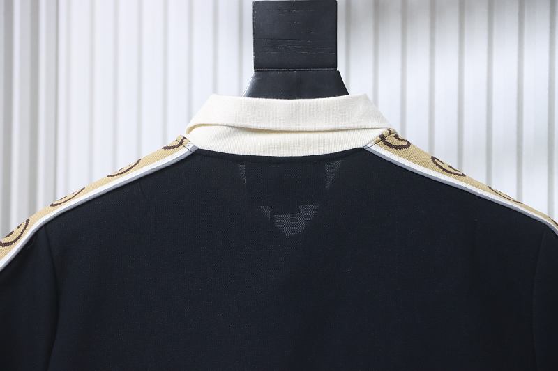 GUCCI Webbing Reflective Webbing Short Sleeve Polo Shirt Style 2