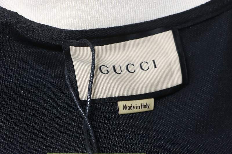 GUCCI Webbing Reflective Webbing Short Sleeve Polo Shirt Style 2