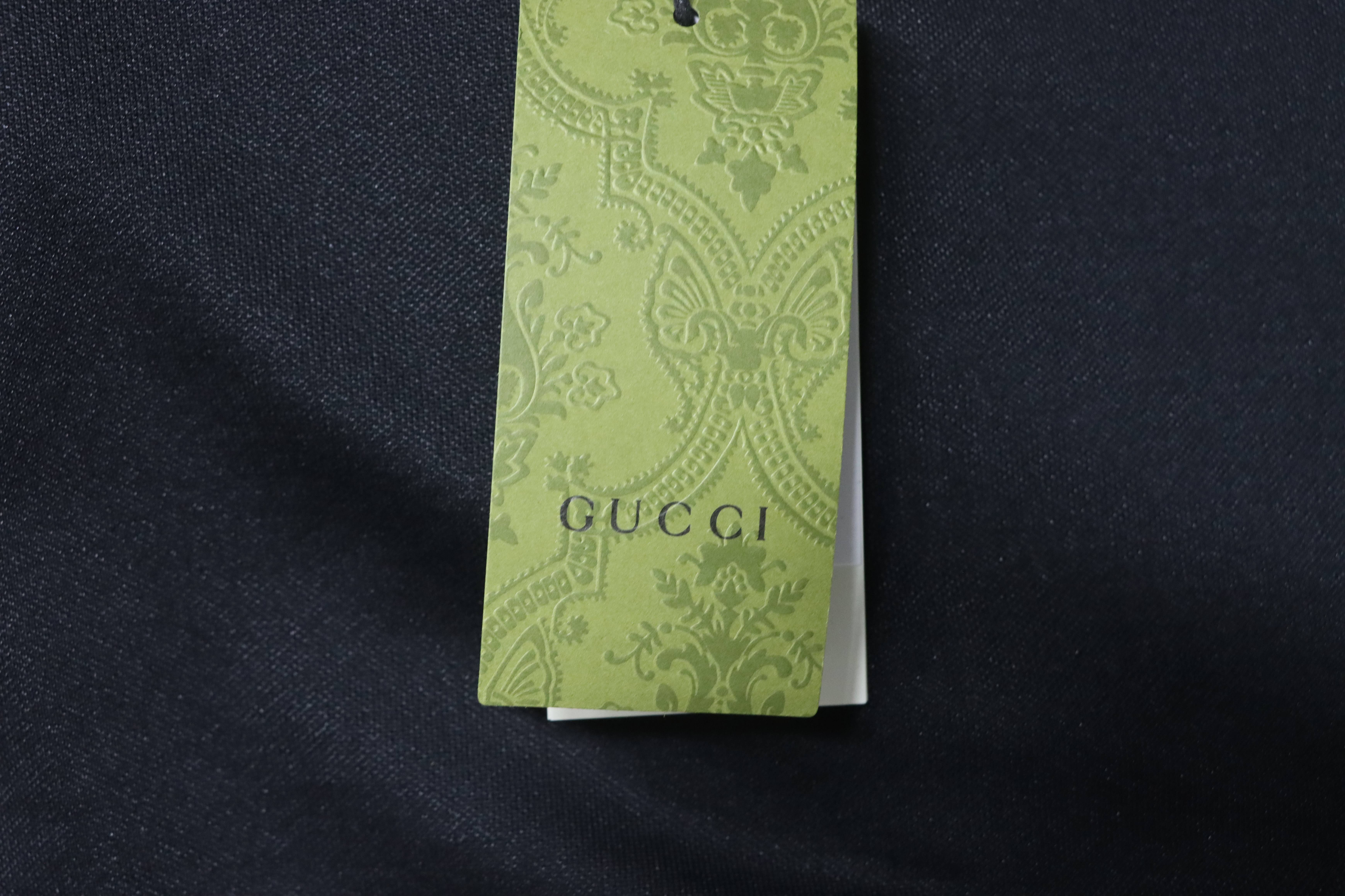 GUCCI Webbing Reflective Webbing Short Sleeve Polo Shirt Style 2