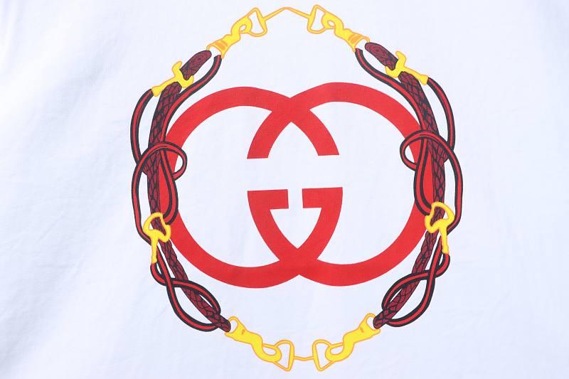 GUCCI Year of the Horse Print Short Sleeve T-Shirt