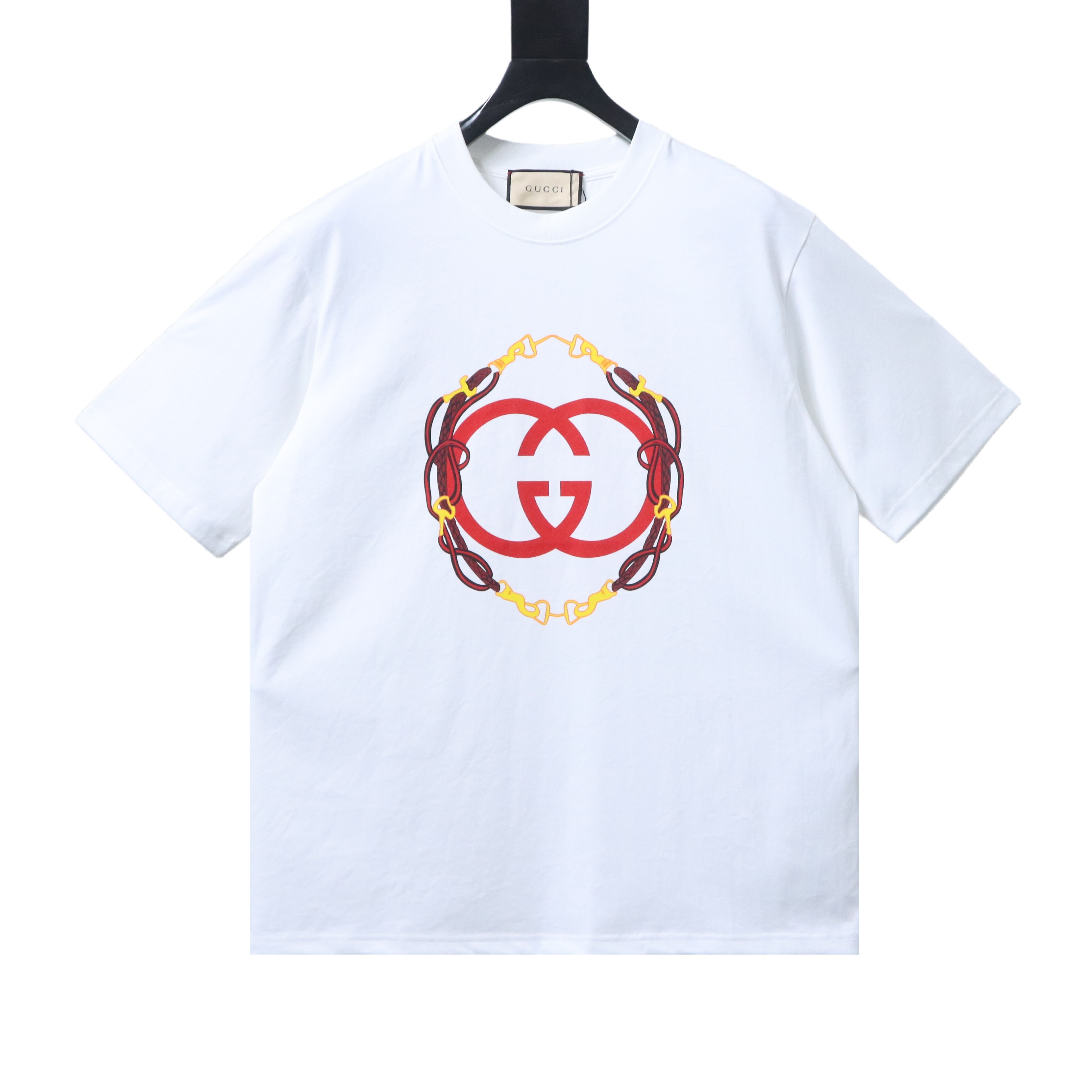 GUCCI Year of the Horse Print Short Sleeve T-Shirt