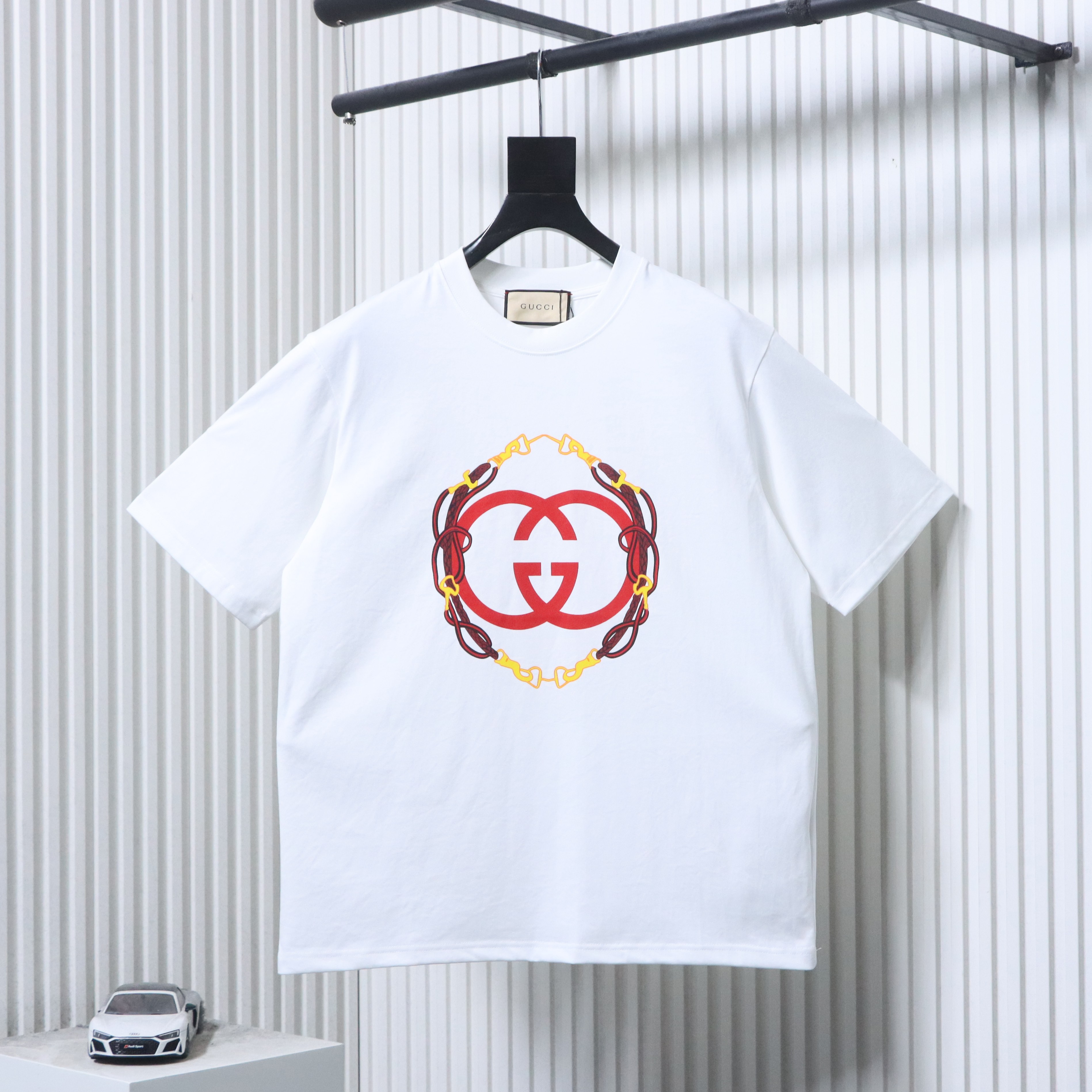 GUCCI Year of the Horse Print Short Sleeve T-Shirt