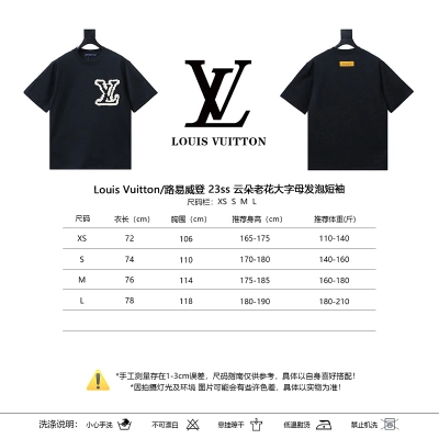LOUIS VUITTON 23SS Letter Monogram Short Sleeve T-Shirt 02