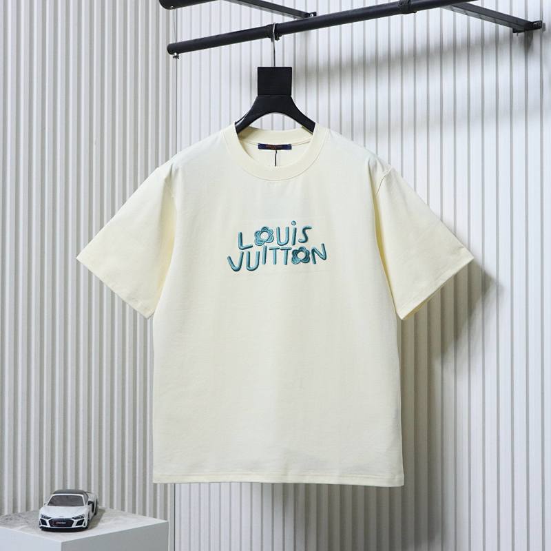 LOUIS VUITTON 24SS Letter Embroidery Short Sleeve T-Shirt