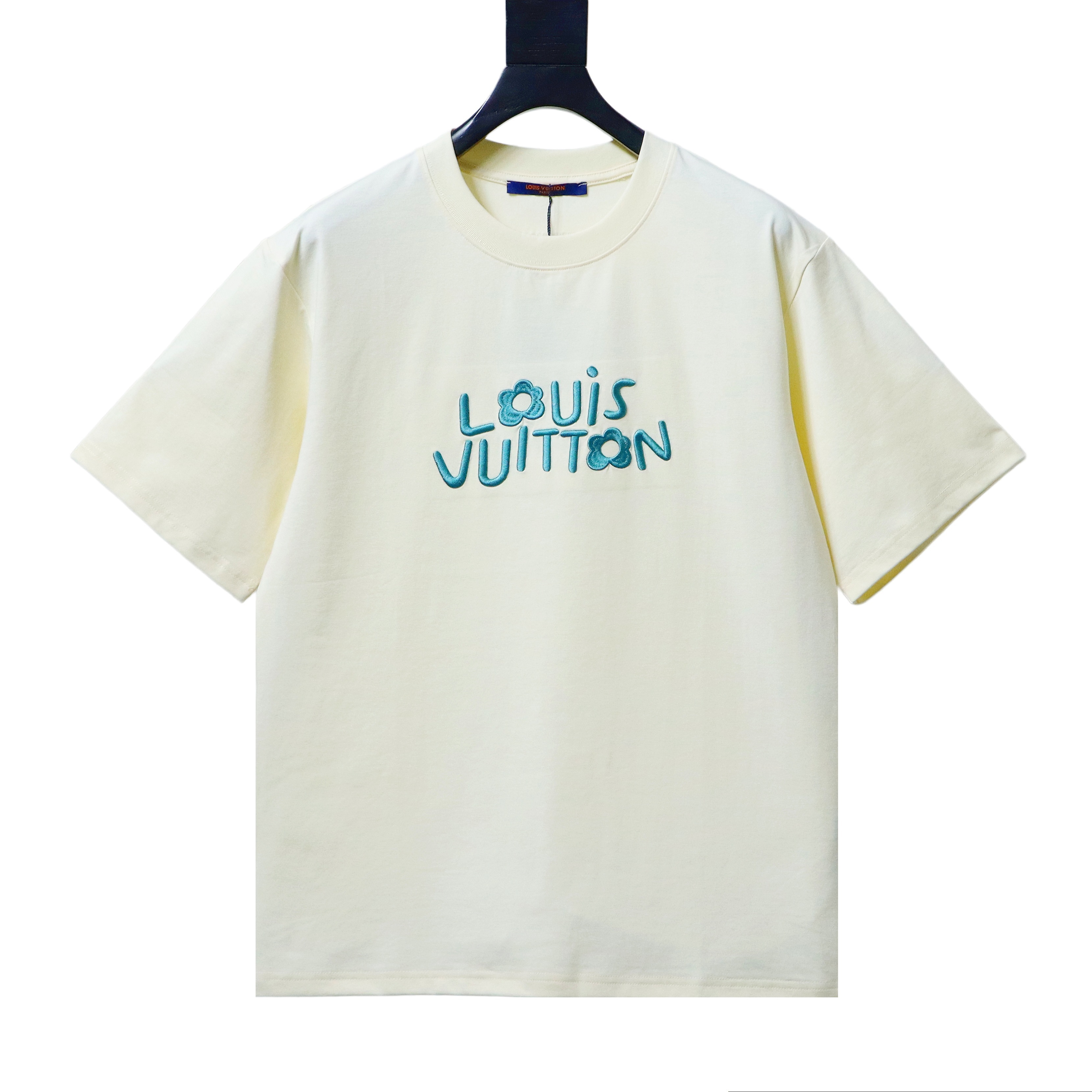 LOUIS VUITTON 24SS Letter Embroidery Short Sleeve T-Shirt