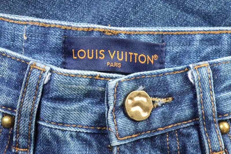 LOUIS VUITTON 25FW Line Denim Short Sleeve T-Shirt