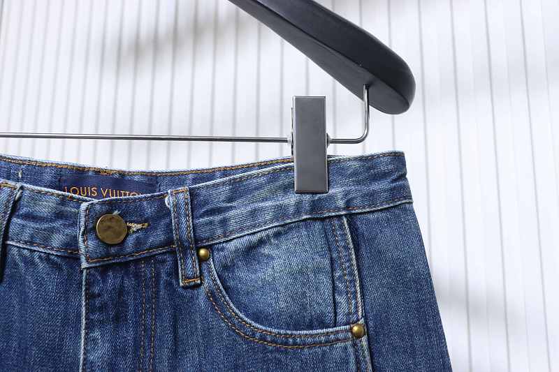 LOUIS VUITTON 25FW Line Denim Short Sleeve T-Shirt