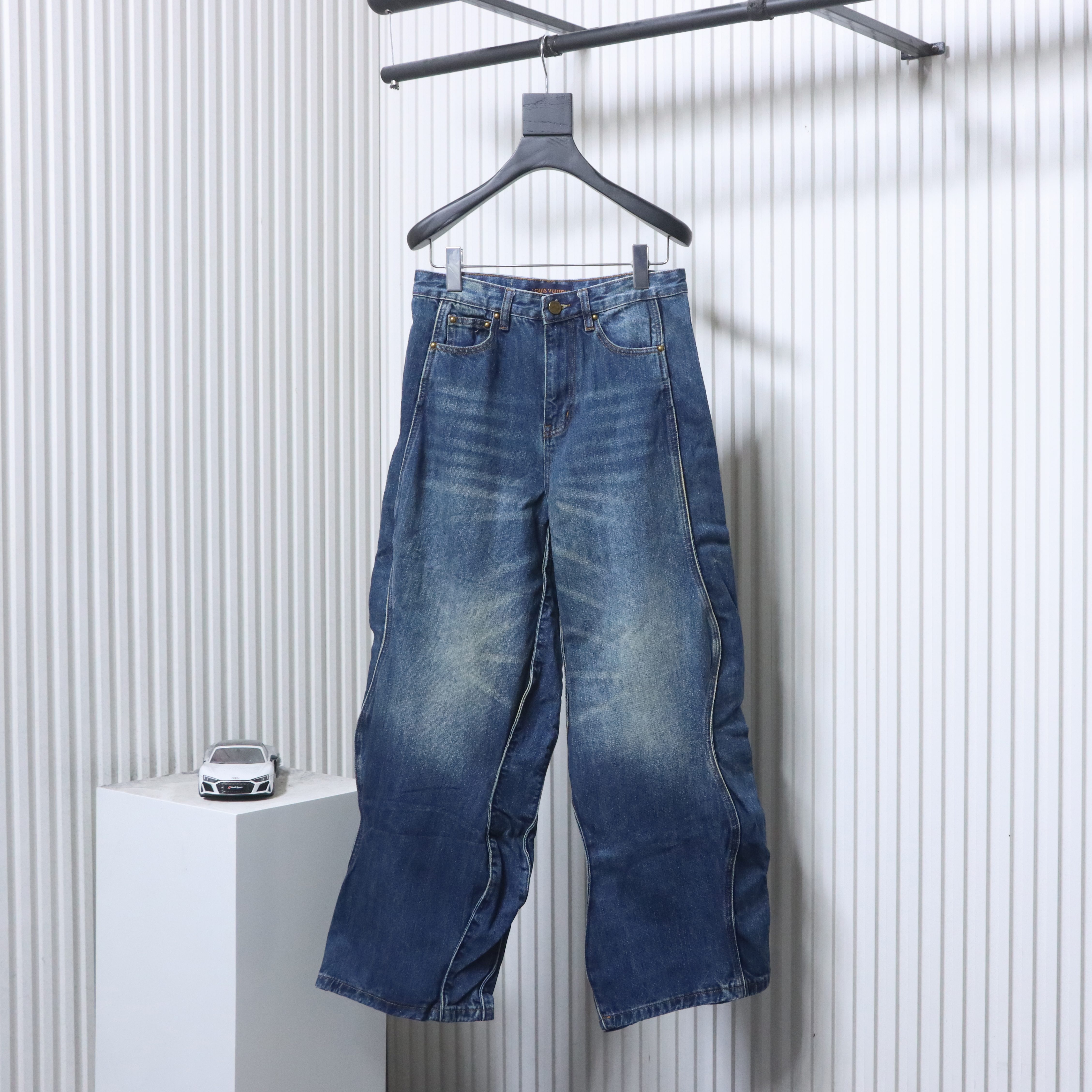LOUIS VUITTON 25FW Line Denim Short Sleeve T-Shirt