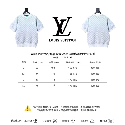 LOUIS VUITTON 25SS Checkerboard Gradient Short Sleeve T-Shirt 02