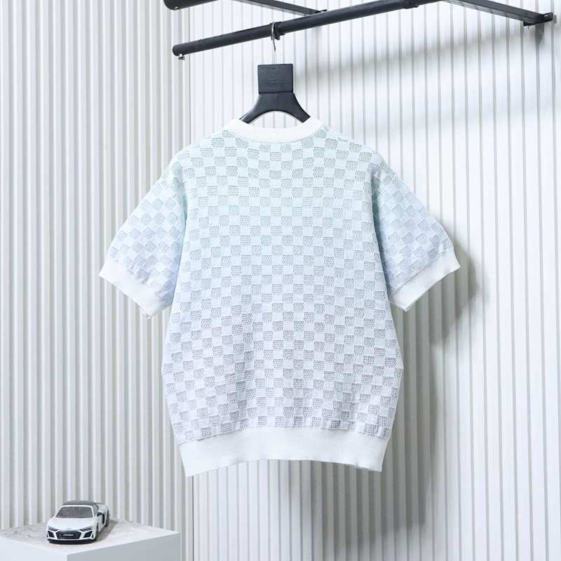 LOUIS VUITTON 25SS Checkerboard Gradient Short Sleeve T-Shirt