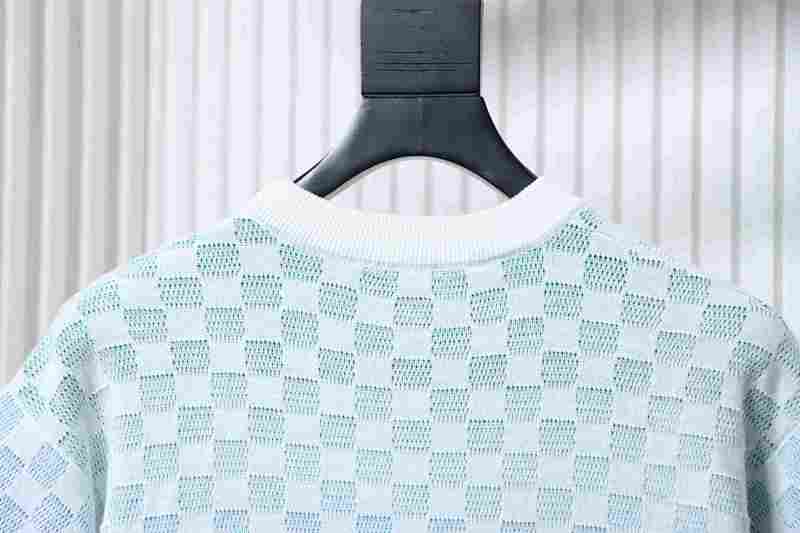 LOUIS VUITTON 25SS Checkerboard Gradient Short Sleeve T-Shirt