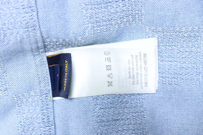 LOUIS VUITTON 25SS Checkerboard Set Denim Short Sleeve Shirt Style 1