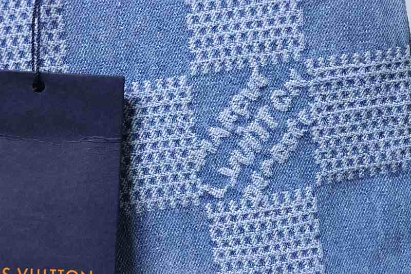LOUIS VUITTON 25SS Checkerboard Set Denim Shorts Style 1