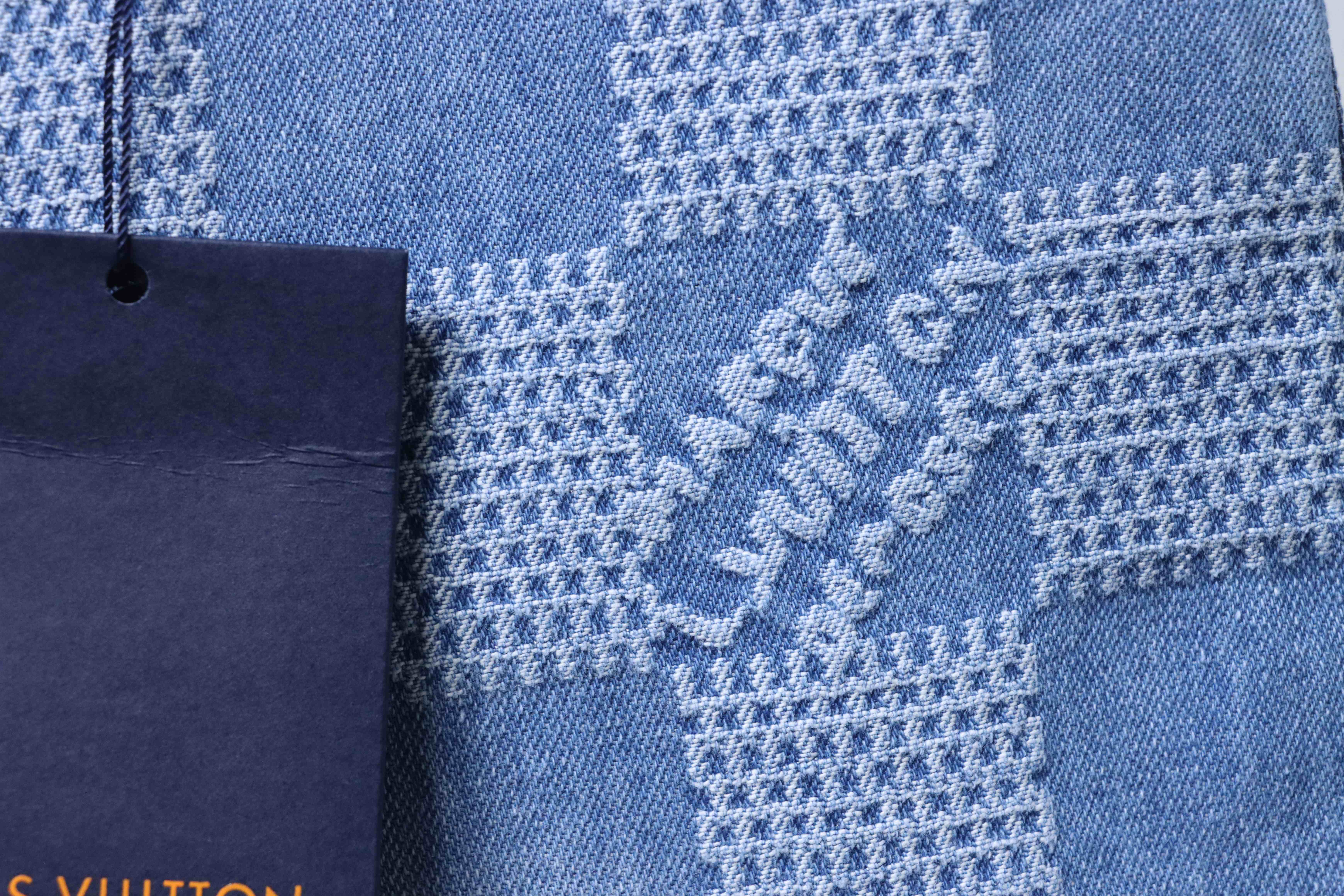 LOUIS VUITTON 25SS Checkerboard Set Denim Shorts Style 1