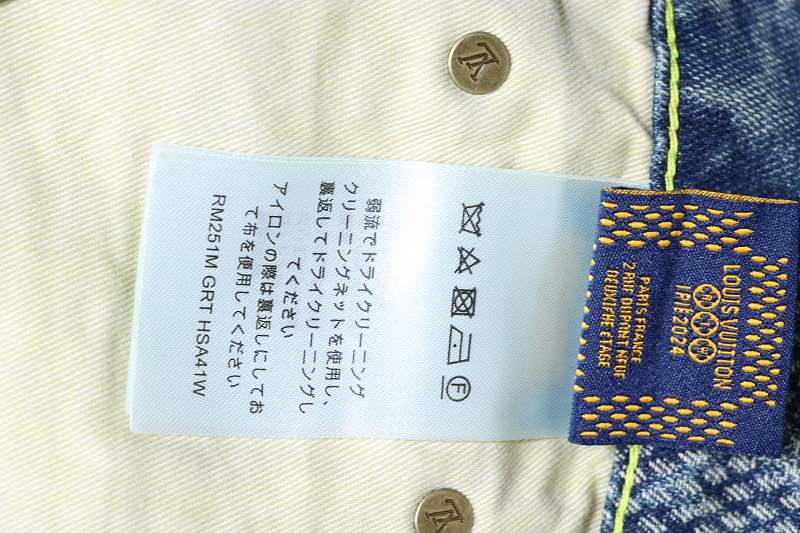 LOUIS VUITTON 25SS Checkerboard Set Denim Shorts Style 2