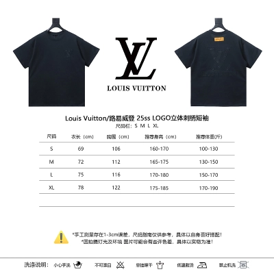 LOUIS VUITTON 25SS Embroidery Logo Short Sleeve T-Shirt Style 1 02