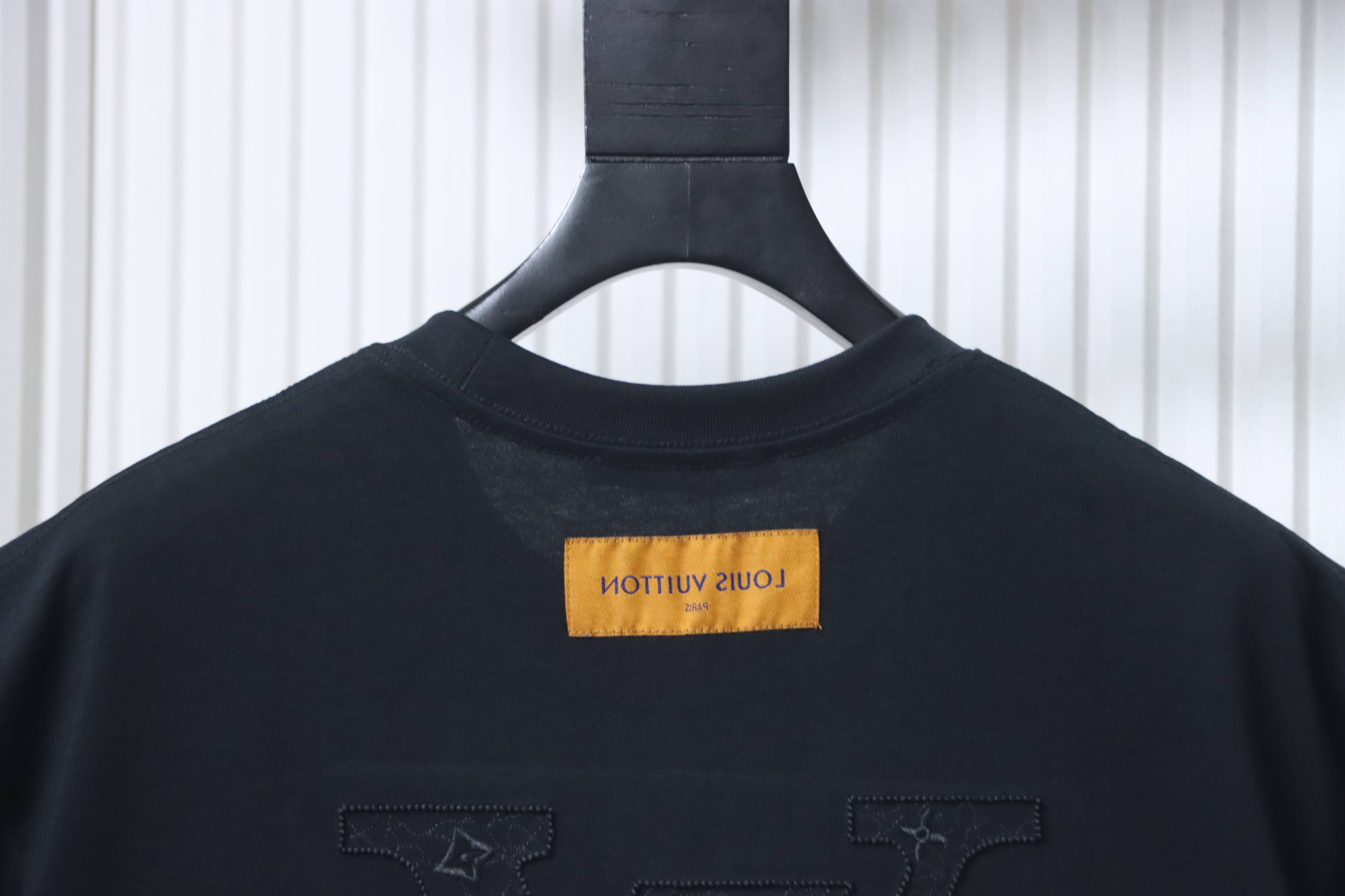 LOUIS VUITTON 25SS Embroidery Logo Short Sleeve T-Shirt Style 4