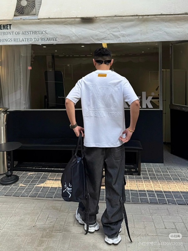 LOUIS VUITTON 25SS Embroidery Logo Short Sleeve T-Shirt Style 5