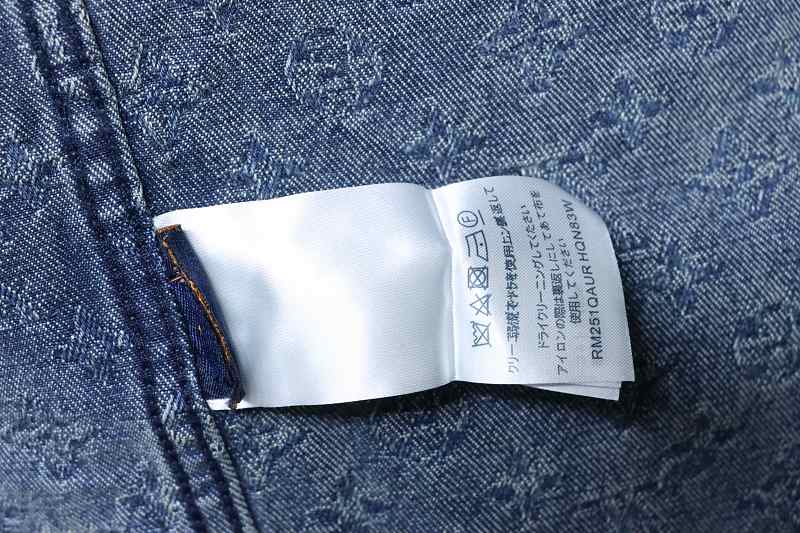 LOUIS VUITTON 25SS Full Monogram Jacquard Set Denim Short Sleeve Shirt Style 1