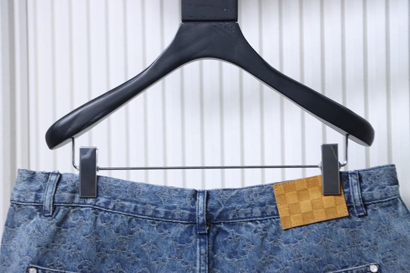 LOUIS VUITTON 25SS Full Monogram Jacquard Set Denim Shorts Style 1