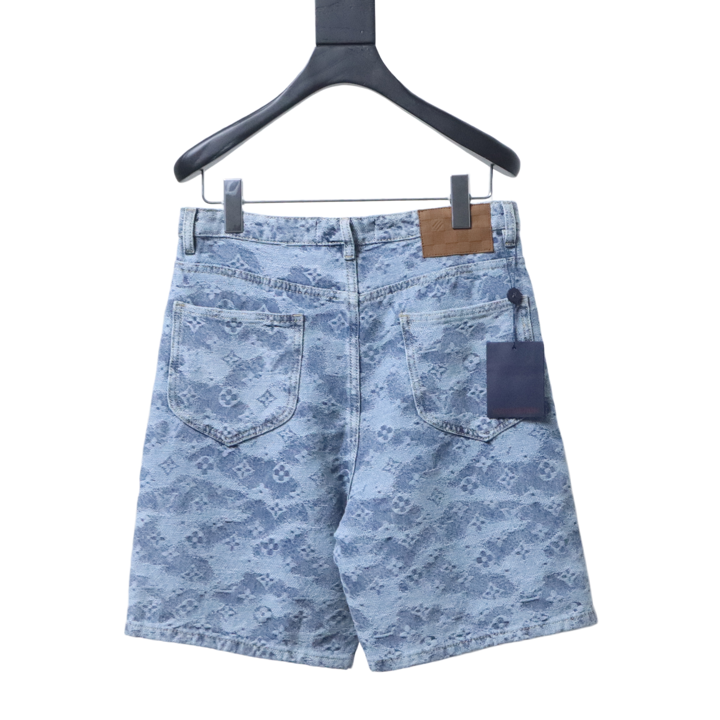 LOUIS VUITTON 25SS Full Monogram Jacquard Set Denim Shorts Style 2
