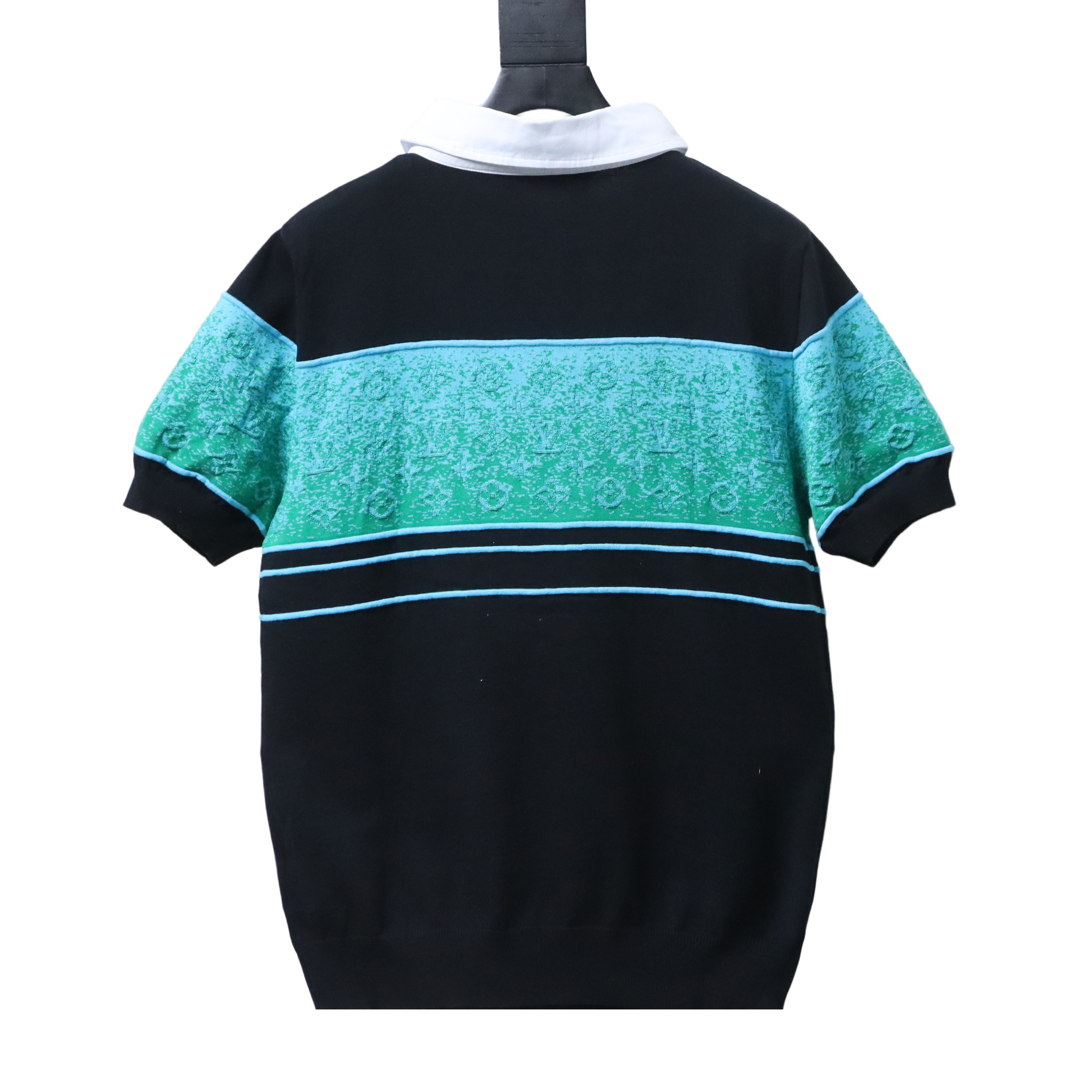 LOUIS VUITTON 25SS Monogram Jacquard Gradient Monogram Gradient Short Sleeve Polo Shirt
