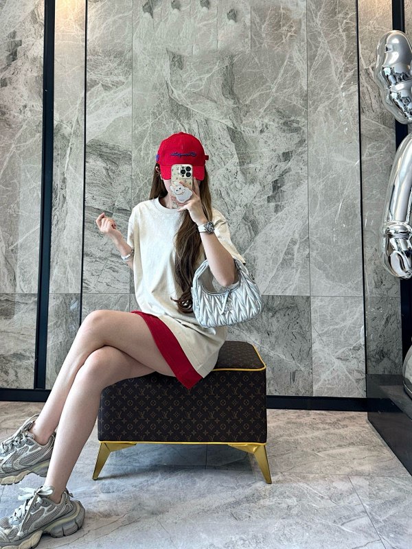 LOUIS VUITTON 25SS Monogram Print Gradient Short Sleeve T-Shirt