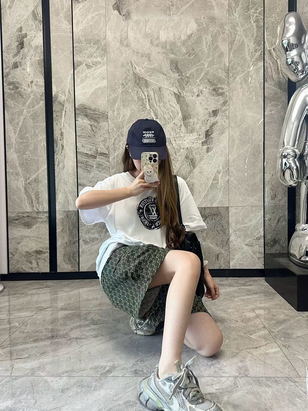 LOUIS VUITTON 25SS Print Short Sleeve T-Shirt