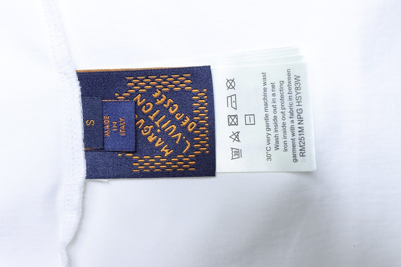 LOUIS VUITTON 25SS Print White Beige Short Sleeve T-Shirt