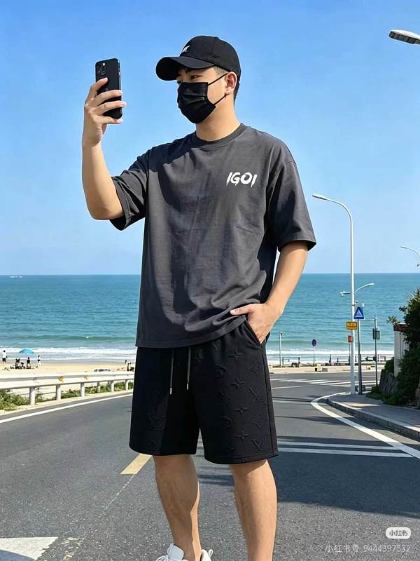 LOUIS VUITTON 26SS Allover Print Shorts