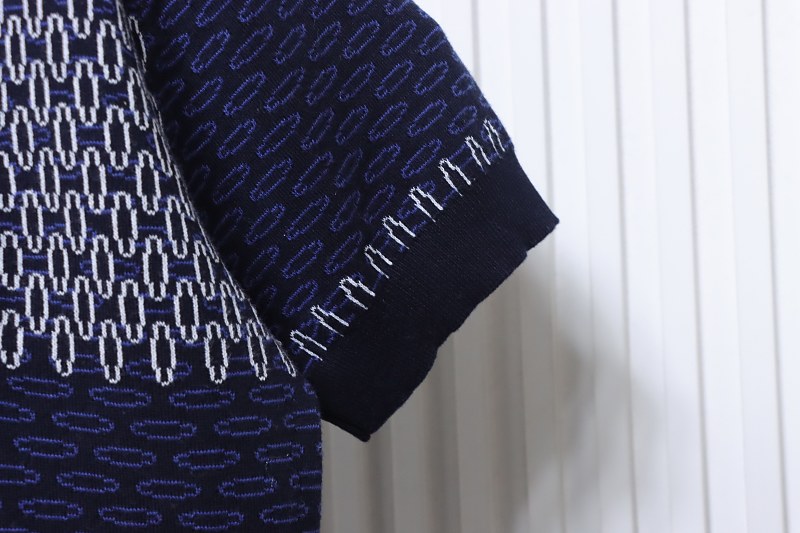 LOUIS VUITTON 26SS Checkerboard Blue Short Sleeve T-Shirt