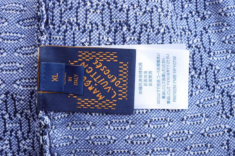 LOUIS VUITTON 26SS Checkerboard Blue Short Sleeve T-Shirt