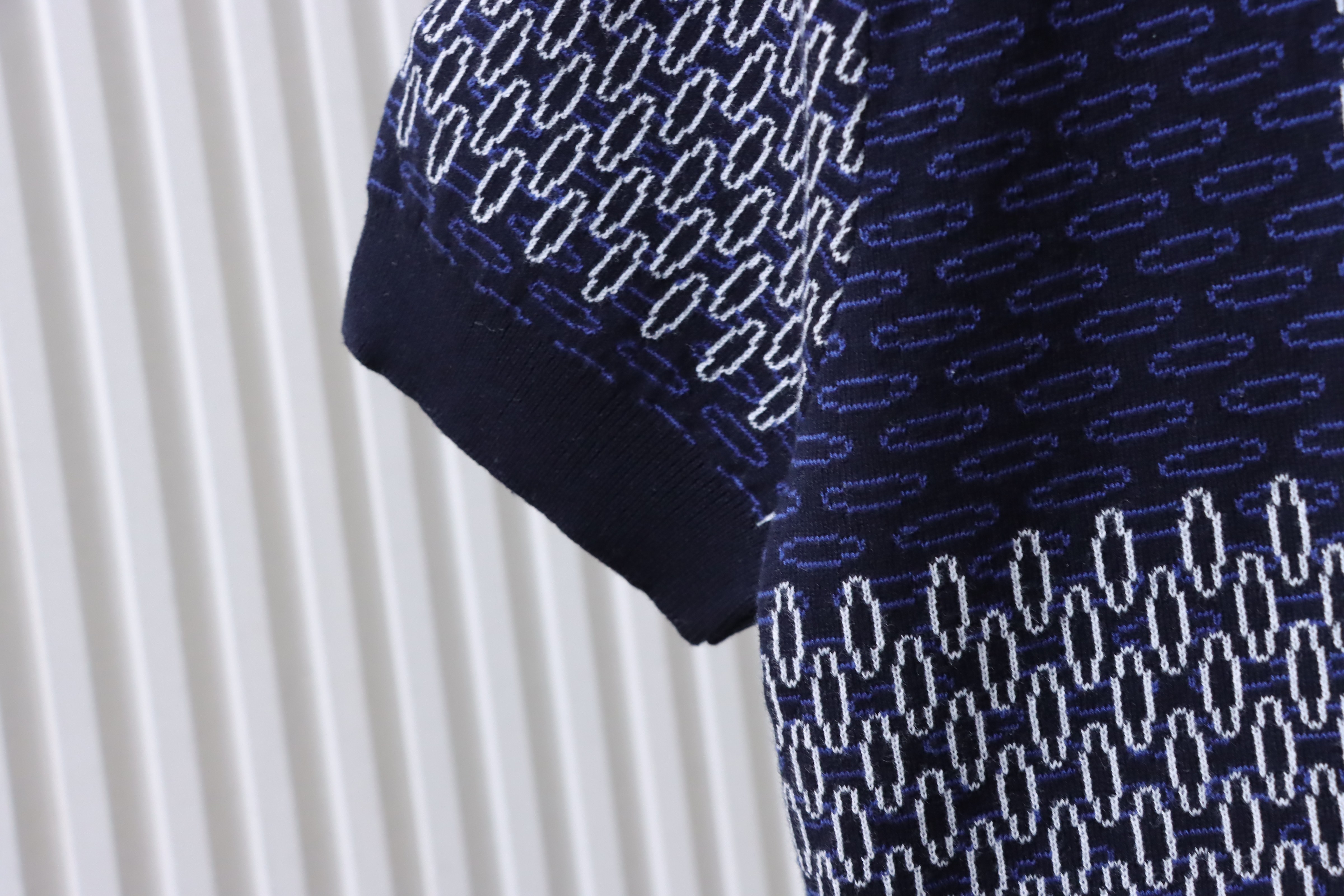 LOUIS VUITTON 26SS Checkerboard Blue Short Sleeve T-Shirt