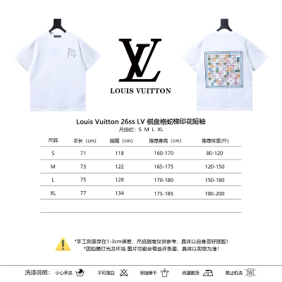 LOUIS VUITTON 26SS Checkerboard Print Short Sleeve T-Shirt 02