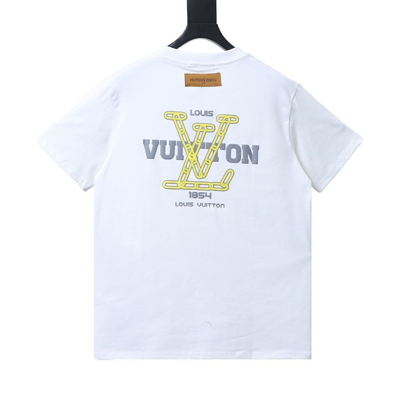 LOUIS VUITTON 26SS Clover Letter Logo Short Sleeve T-Shirt Style 2