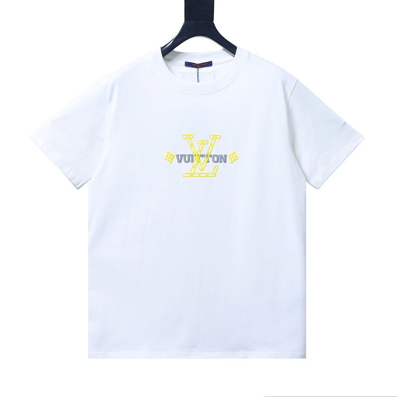 LOUIS VUITTON 26SS Clover Letter Logo Short Sleeve T-Shirt Style 2