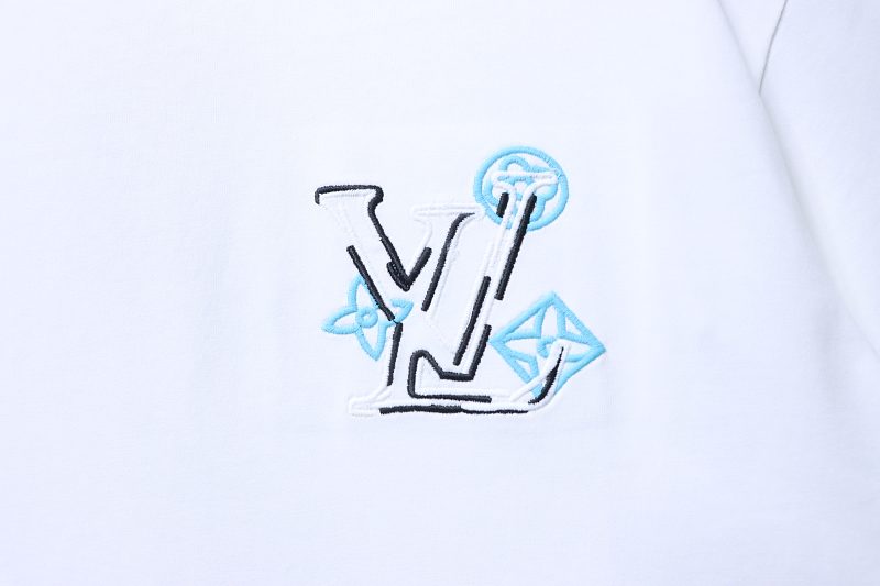 LOUIS VUITTON 26SS Clover Star Flower Print Back White Short Sleeve T-Shirt