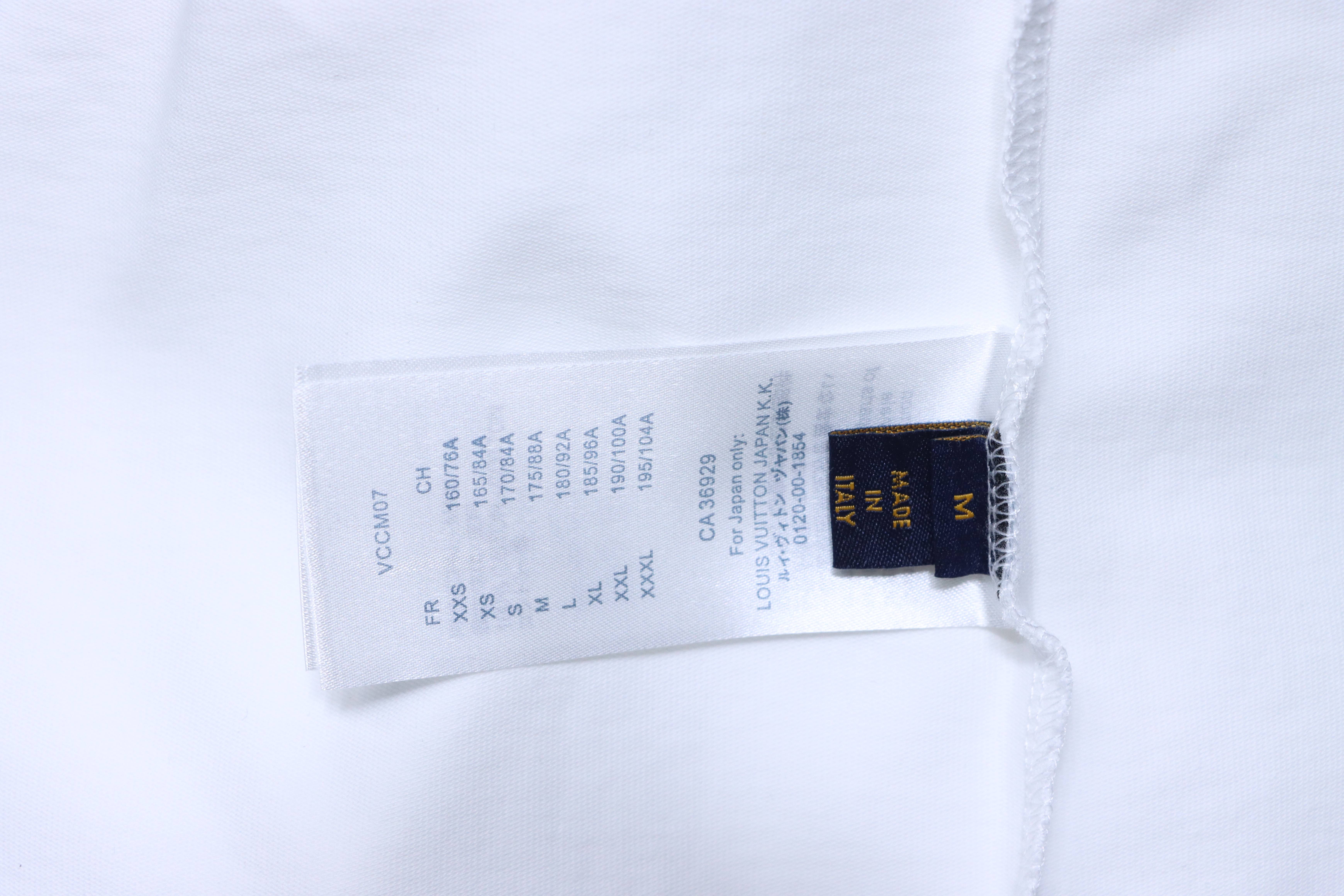 LOUIS VUITTON 26SS Clover Star Flower Print Back White Short Sleeve T-Shirt