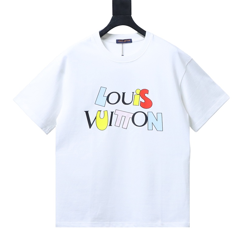 LOUIS VUITTON 26SS Color Letter Letter Short Sleeve T-Shirt