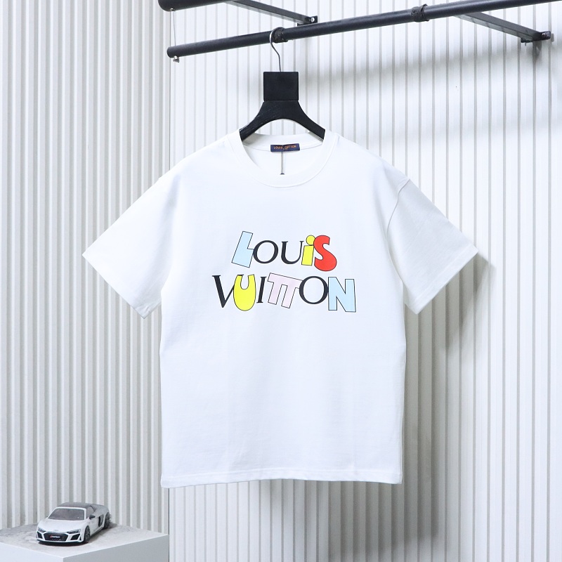 LOUIS VUITTON 26SS Color Letter Letter Short Sleeve T-Shirt
