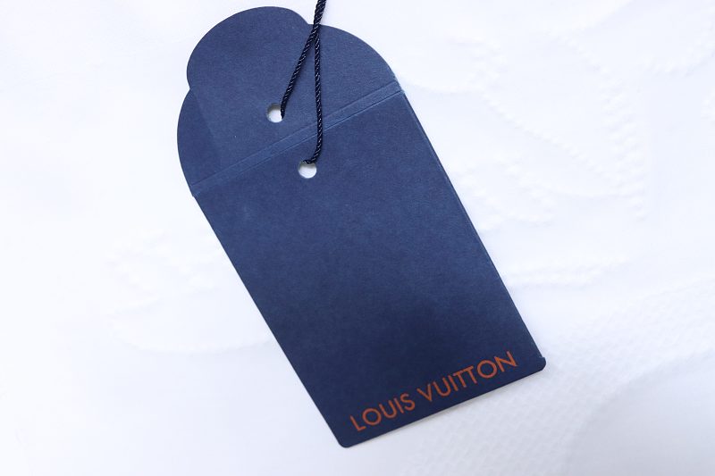 LOUIS VUITTON 26SS Embroidery Back Crew Neck Black Short Sleeve T-Shirt