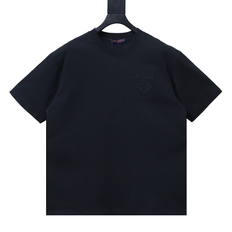 LOUIS VUITTON 26SS Embroidery Back Crew Neck White Short Sleeve T-Shirt