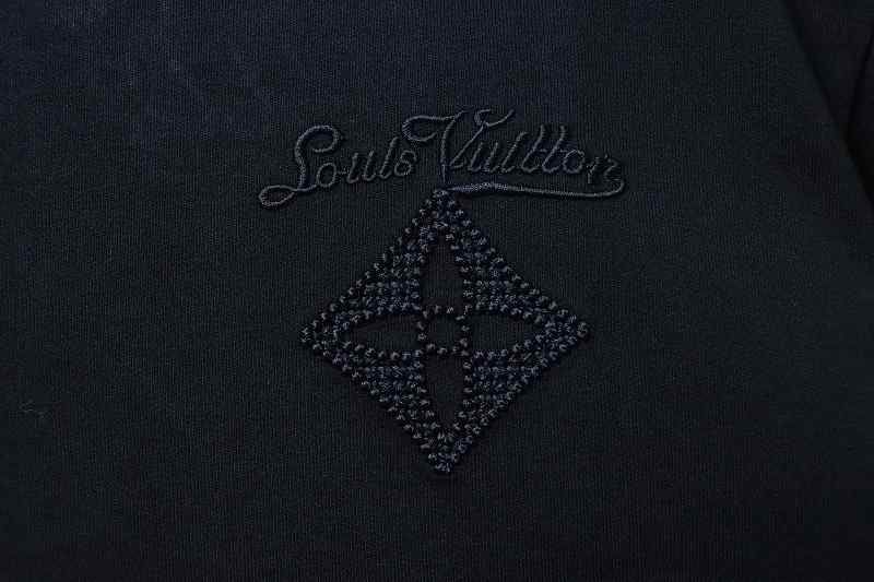 LOUIS VUITTON 26SS Embroidery Back Crew Neck White Short Sleeve T-Shirt