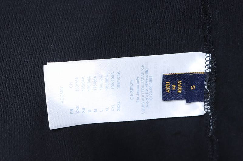 LOUIS VUITTON 26SS Embroidery Back Crew Neck White Short Sleeve T-Shirt