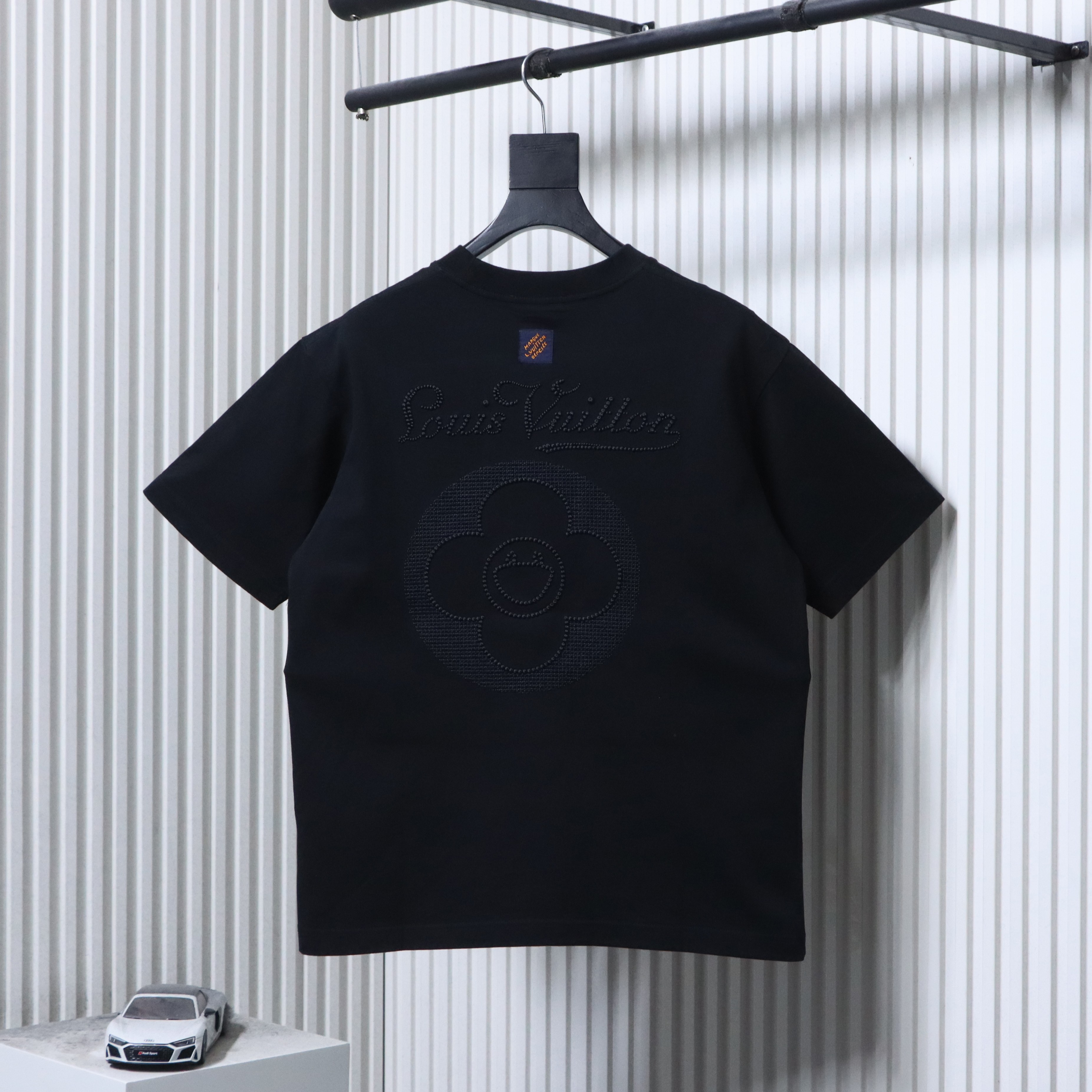 LOUIS VUITTON 26SS Embroidery Back Crew Neck White Short Sleeve T-Shirt